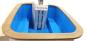 Preview: Hot Tub 200 x 170cm Kunststoff, mit inkl/ Holzofen, Holzdeckel, Edelstahlringe