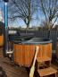Preview: Hot Tub Fiberglass mit inkl/Holzofen und Luxusausstattung, Thermo Deckel, LED Lichter