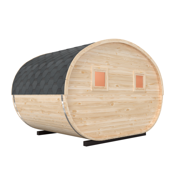 Fasssauna / Gartensauna / Banja / Oval 3,5 m ohne Vorraum